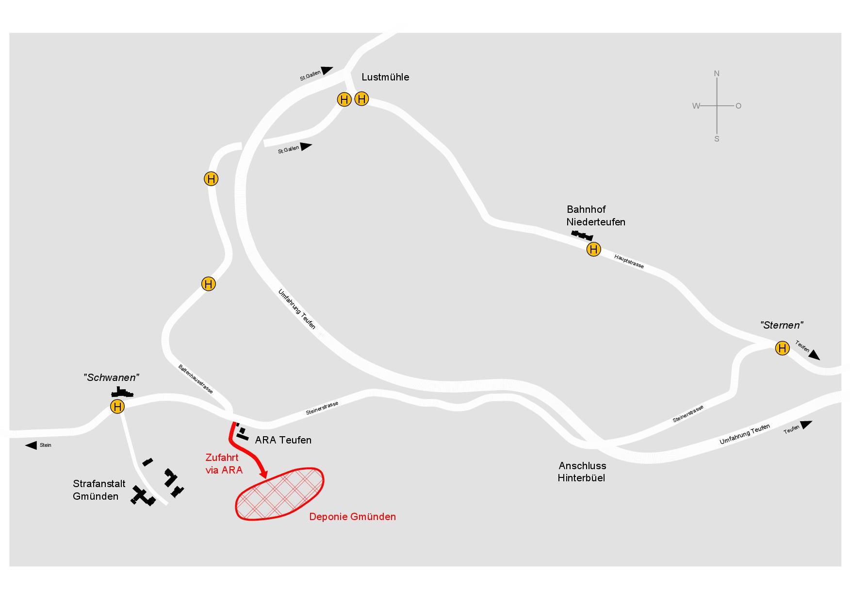 Deponie Gmünden Teufen Appenzell Ausserrhoden